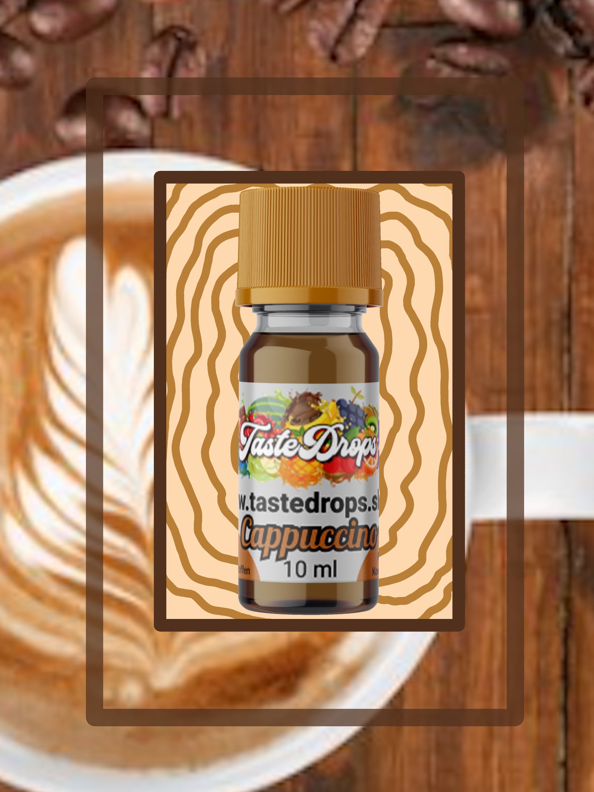 taste drops aroma cappuccino smaak toevoeging voor drankjes