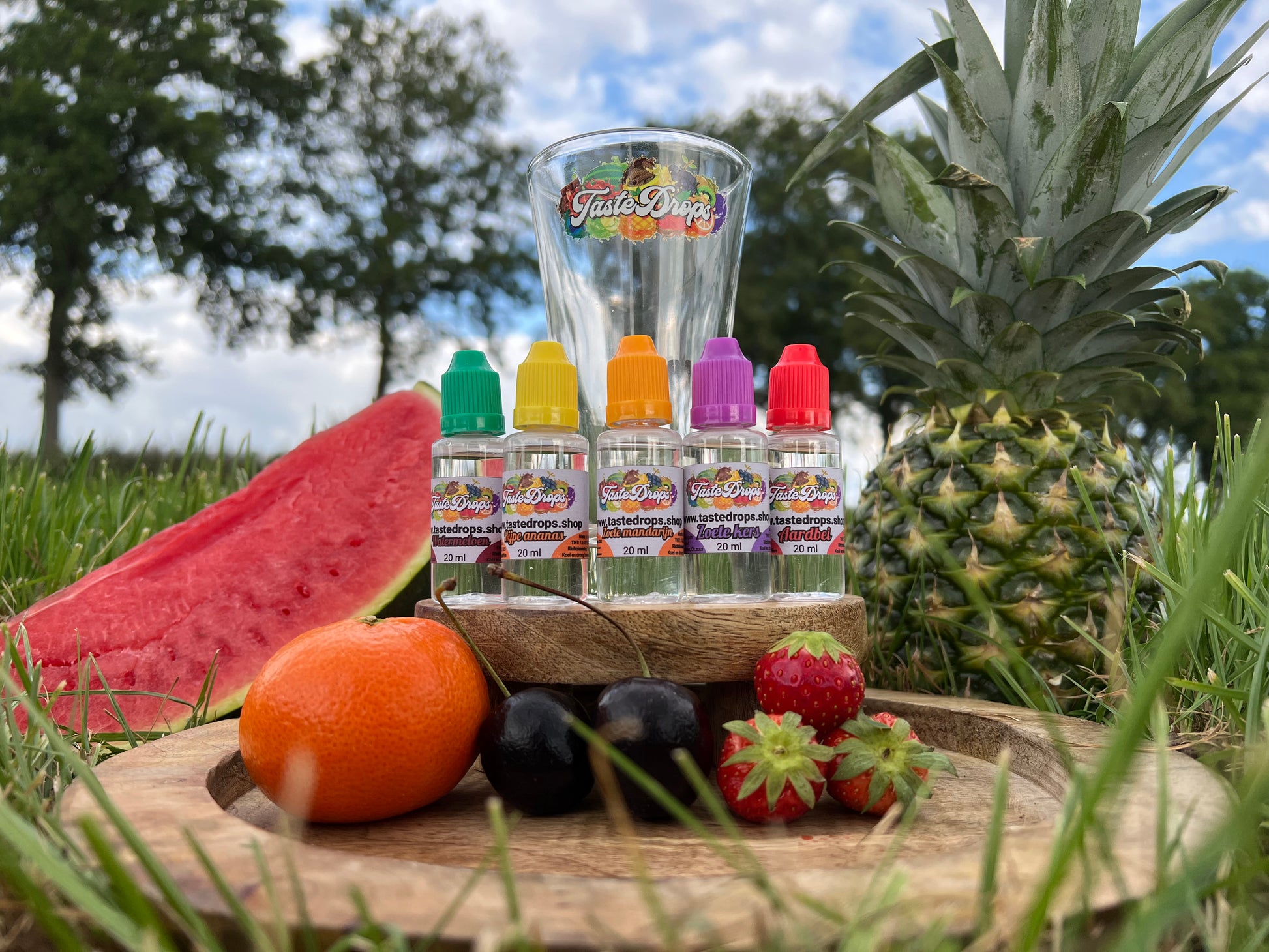 taste drops aroma smaak introductie set dagelijks fruit toevoeging voor drankjes