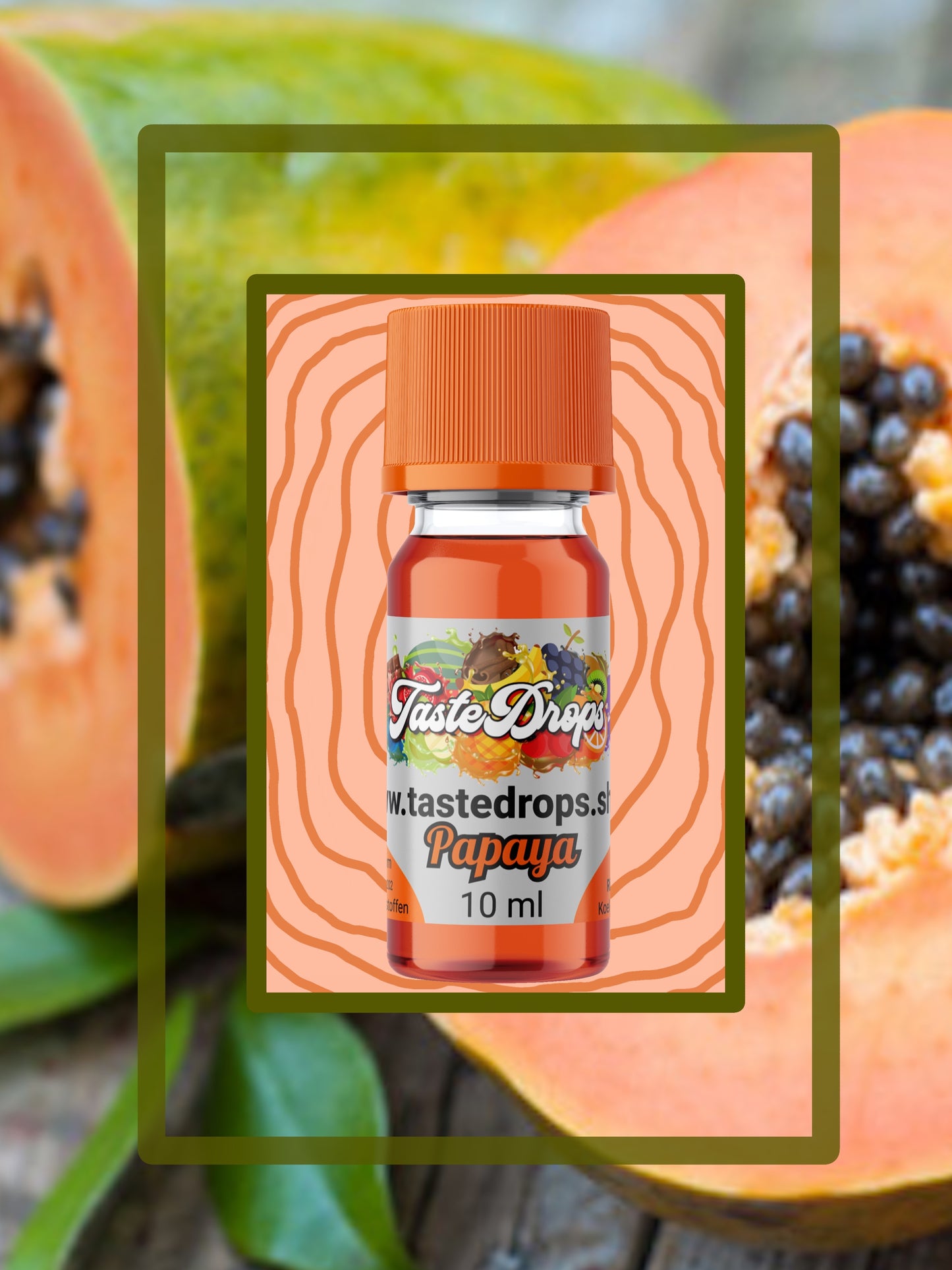 taste drops aroma papaya smaak toevoeging voor drankjes