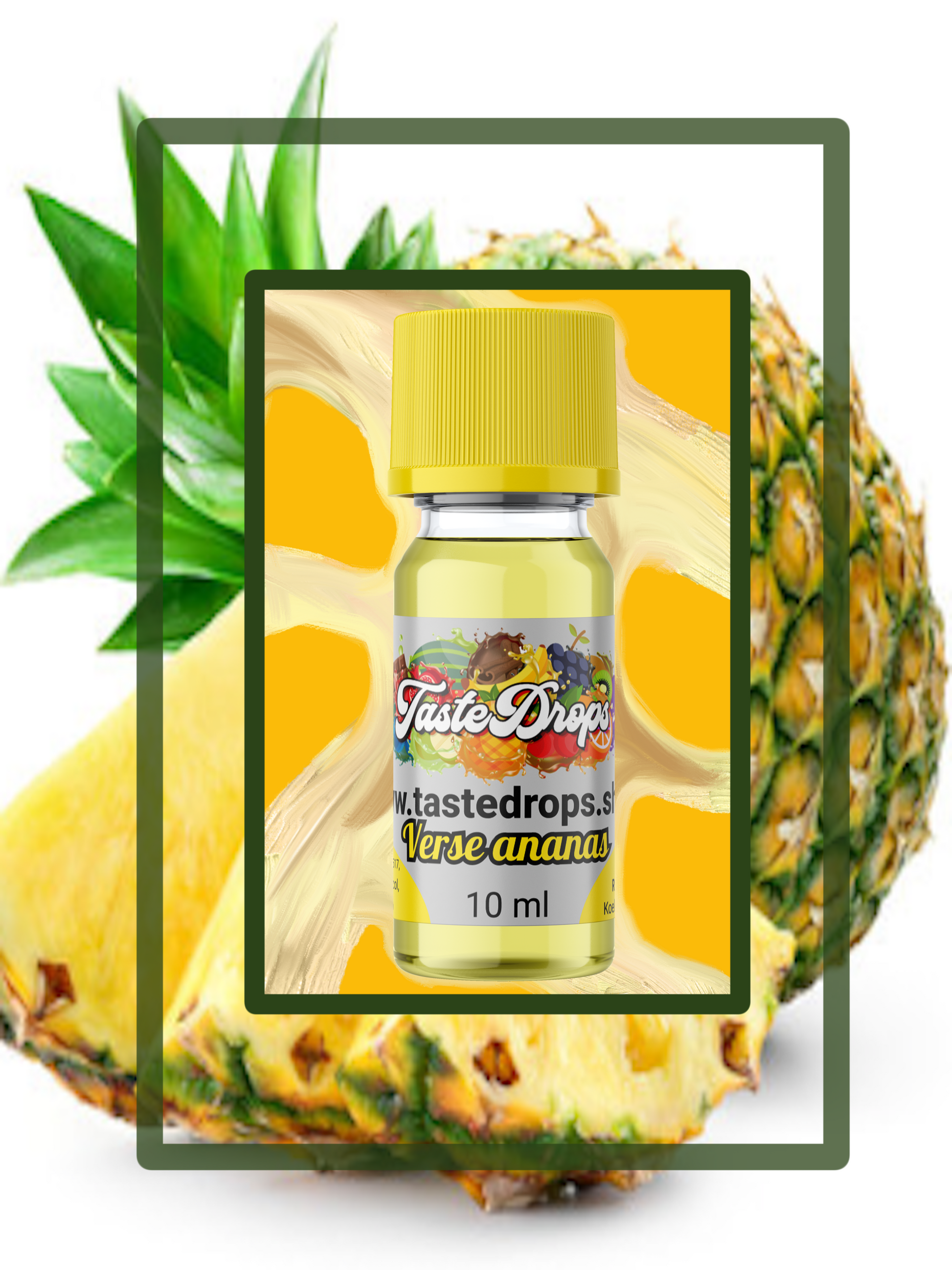 taste drops smaak aroma verse ananas toevoeging voor drankjes