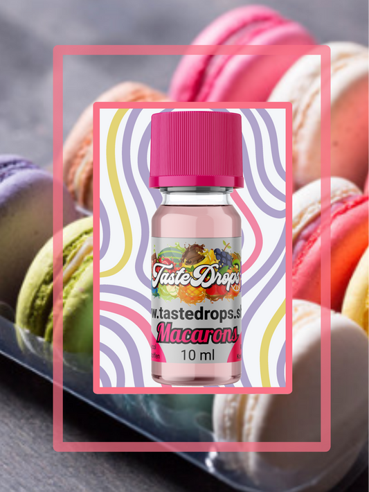 taste drops aroma macarons smaak toevoeging voor drankjes